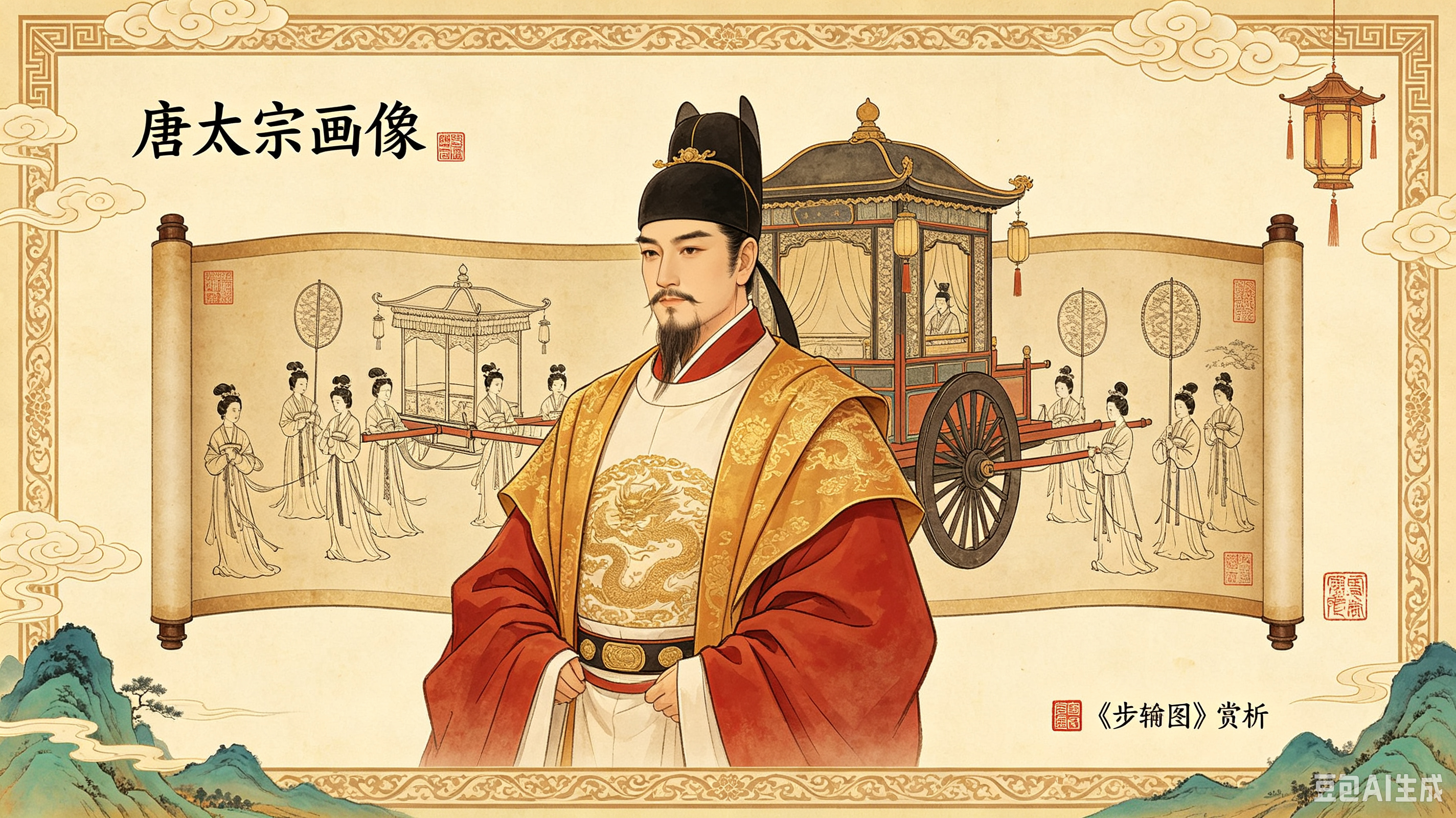 唐太宗李世民画像
